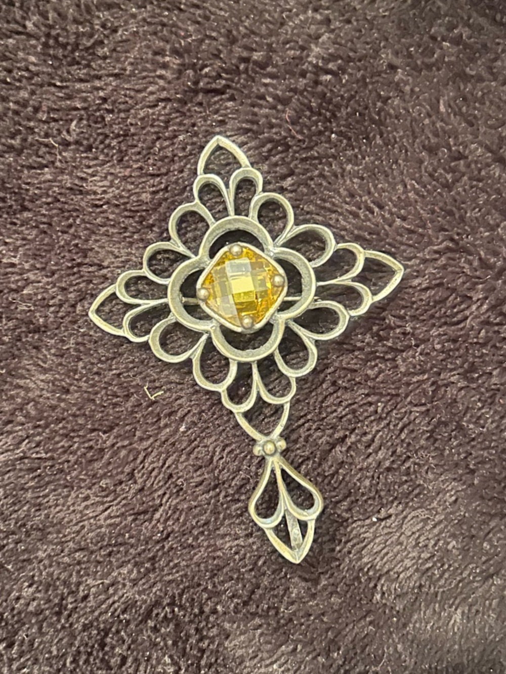 SILPADA Citrine Yellow broach/pendant